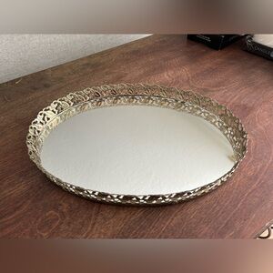 Mirror vanity tray